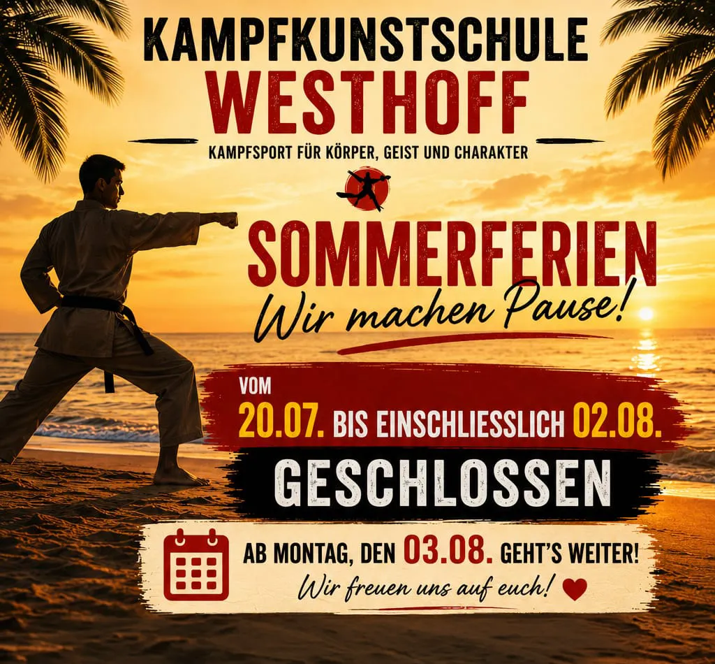 Kampfkunstschule Westhoff - Sommerurlaub 2026